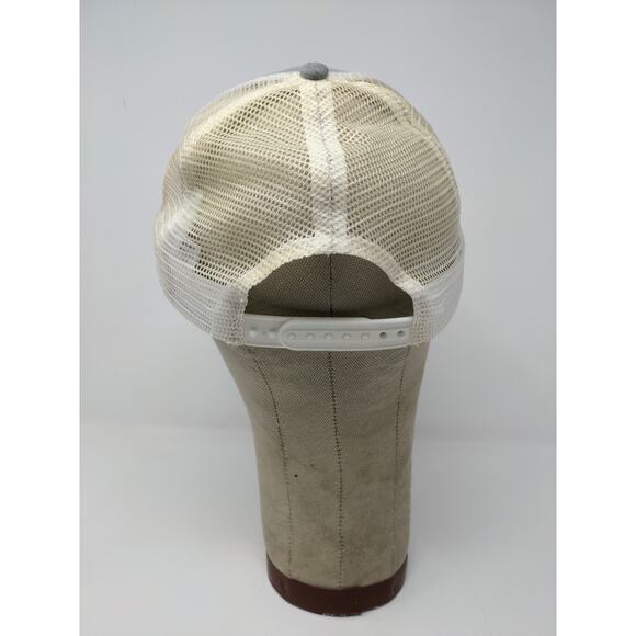 Kenworth Trucks Mesh Back Snapback Hat Embroidered Logo Gray & White - Picture 6 of 10